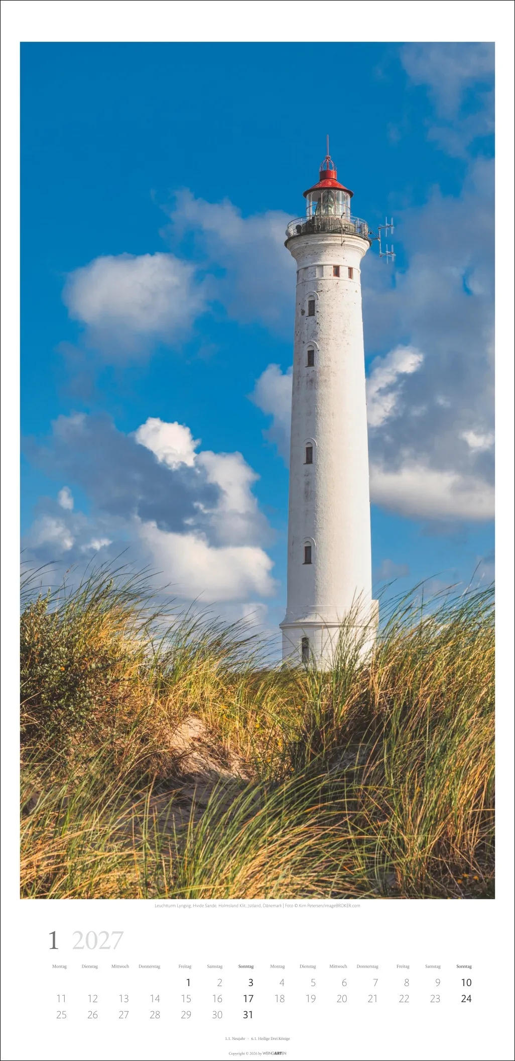 Leuchttürme Wandkalender 2027, 33 × 68 cm (B × H) – Bild 2