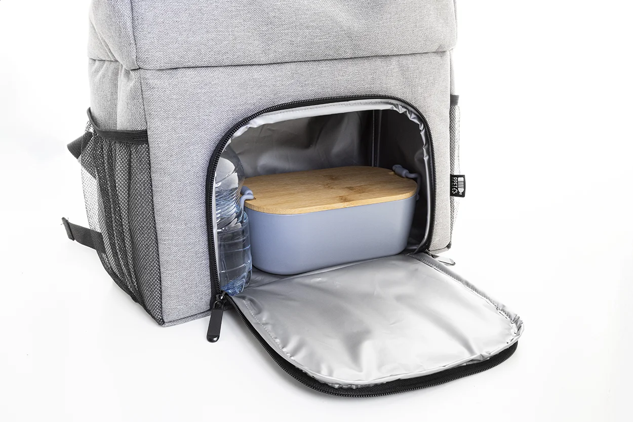 RPET-Kühlrucksack Chilltop, grau – Bild 4