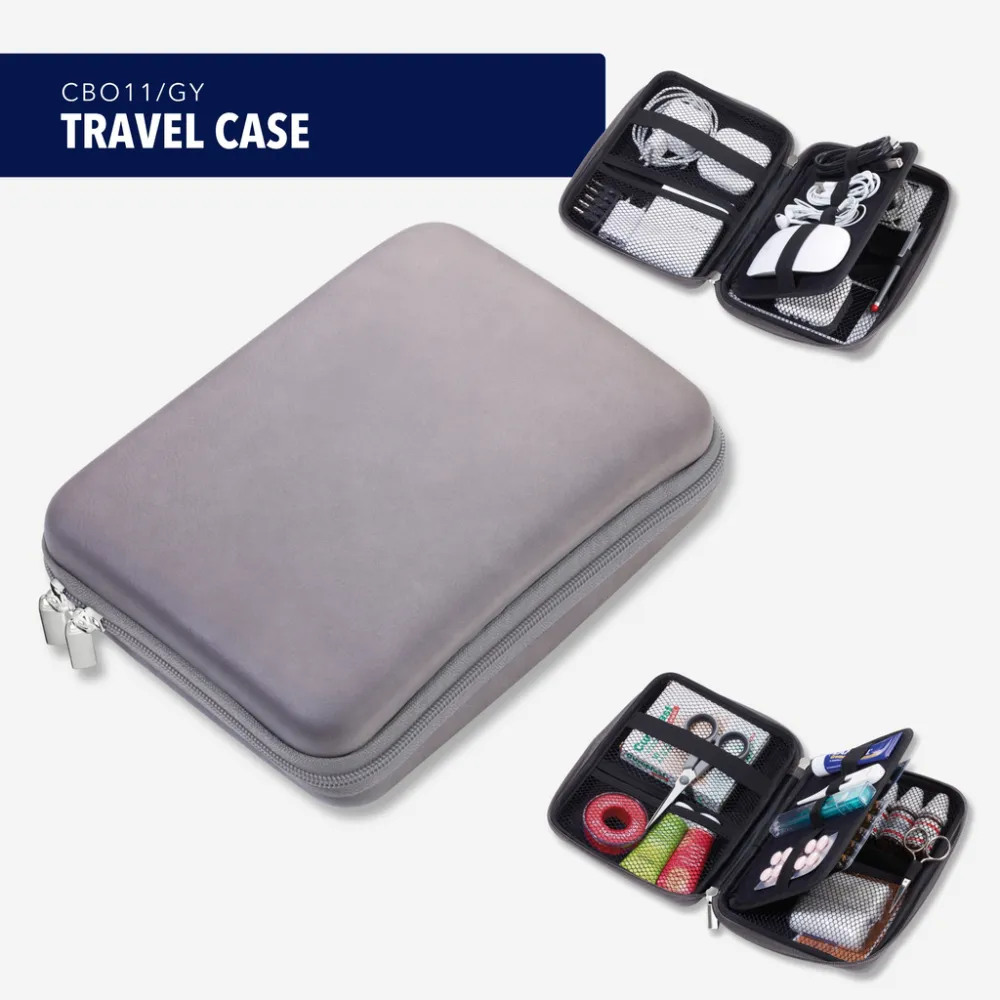 Organizer-Etui TRAVEL CASE grau/schwarz, grau/schwarz – Bild 5