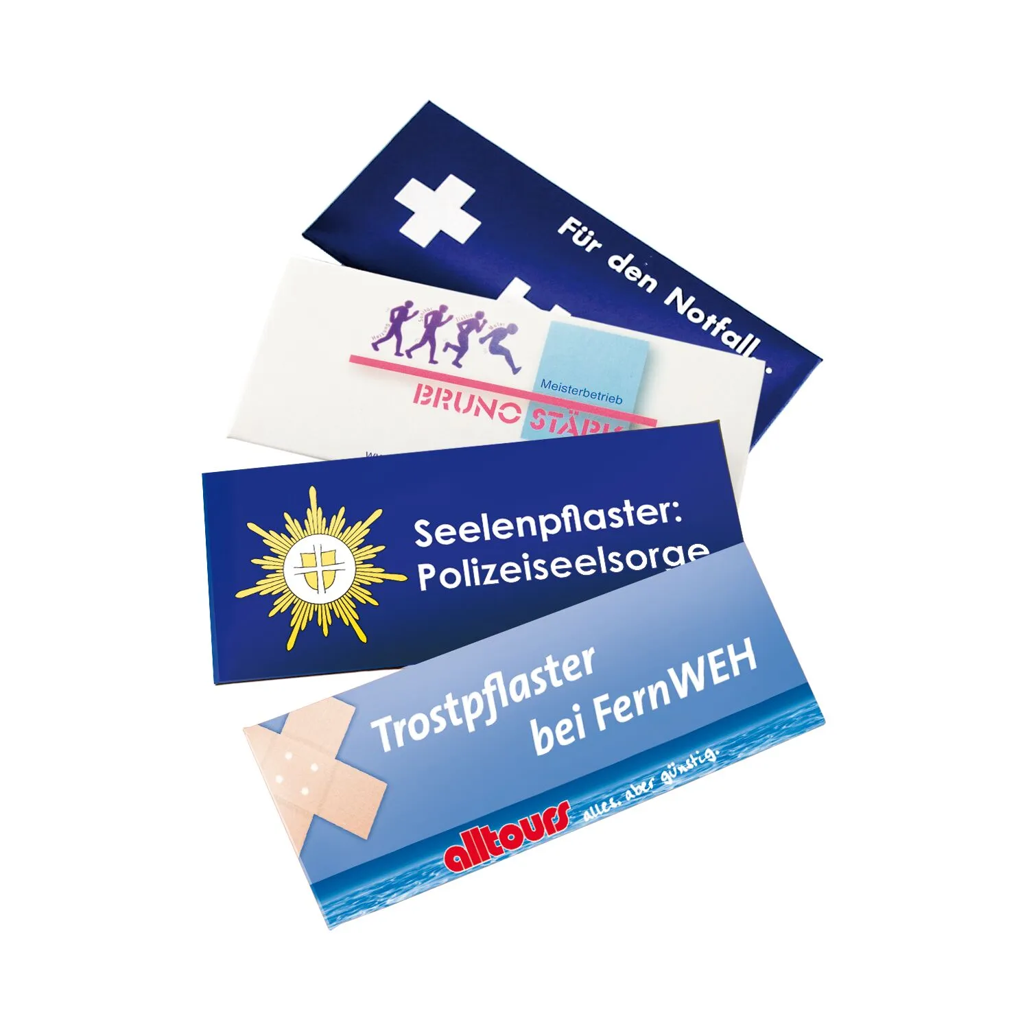 Pflastermäppchen Pocket, braun – Bild 2