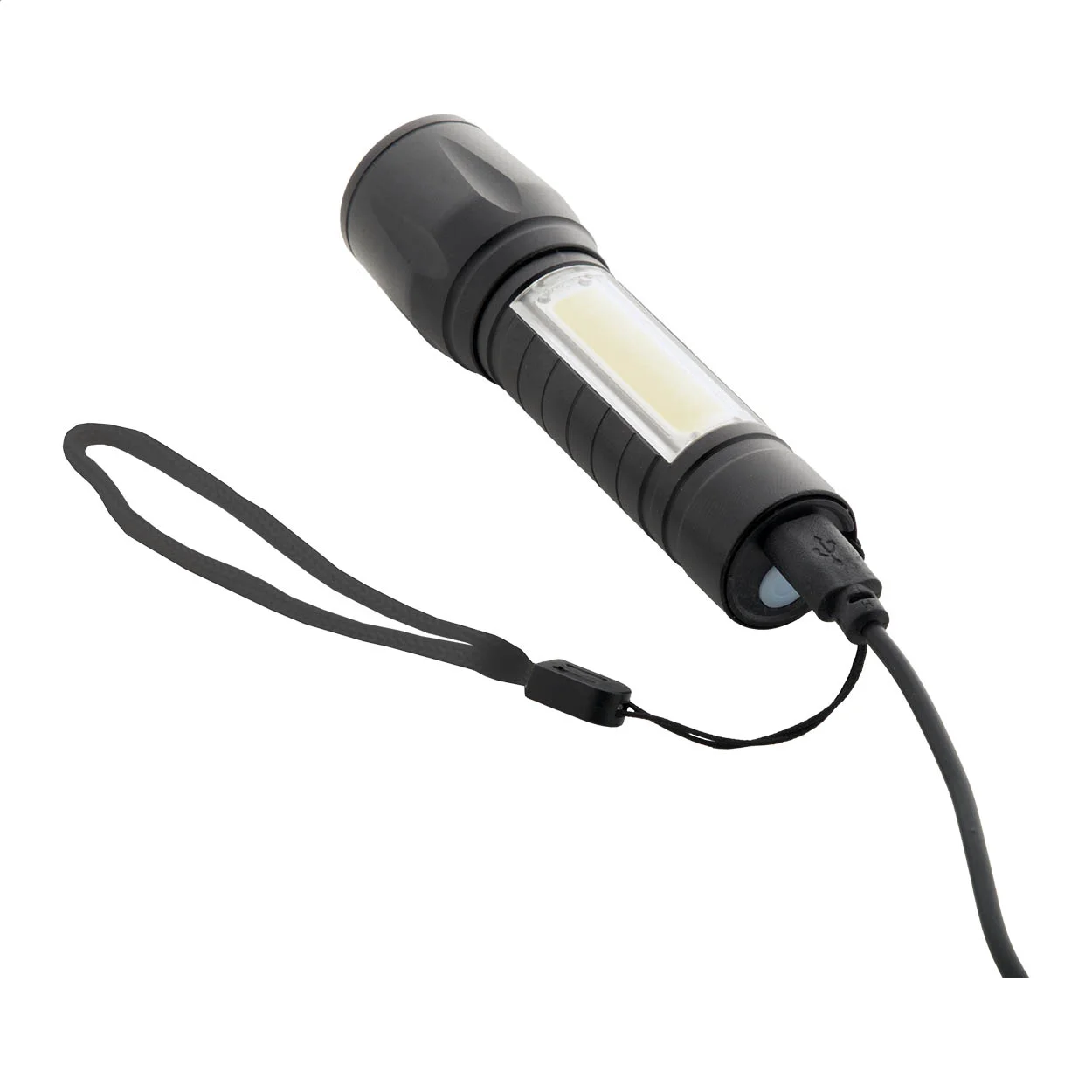Akku-Taschenlampe Chargelight Zoom, schwarz – Bild 6