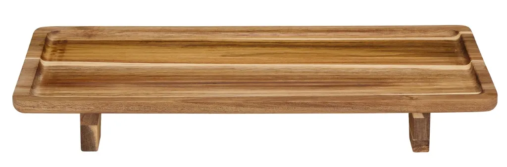 ALPINA Serviertablett 42x22cm, Braun – Bild 2