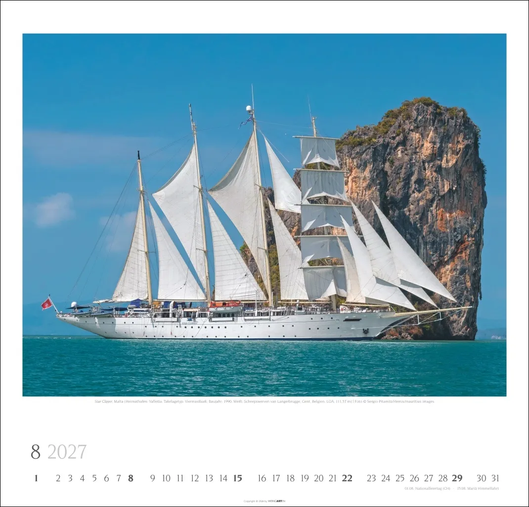 Tall Ships Wandkalender 2027 – Bild 9