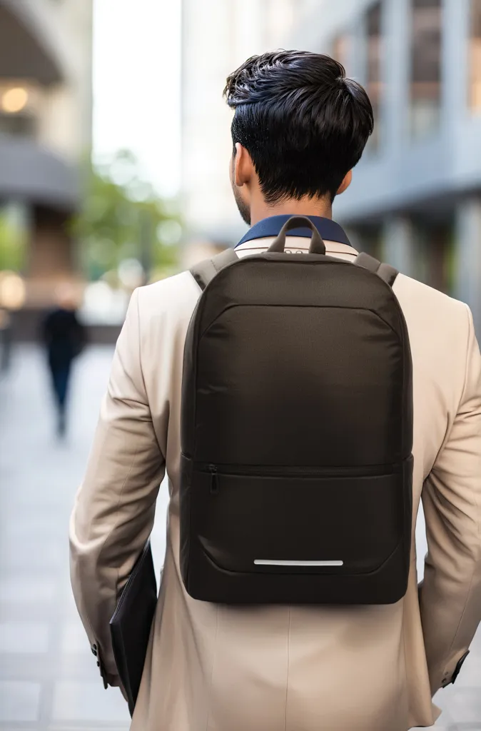 CityPack AWARE™ RPET Business 15,6"-Laptop-Rucksack, schwarz – Bild 5