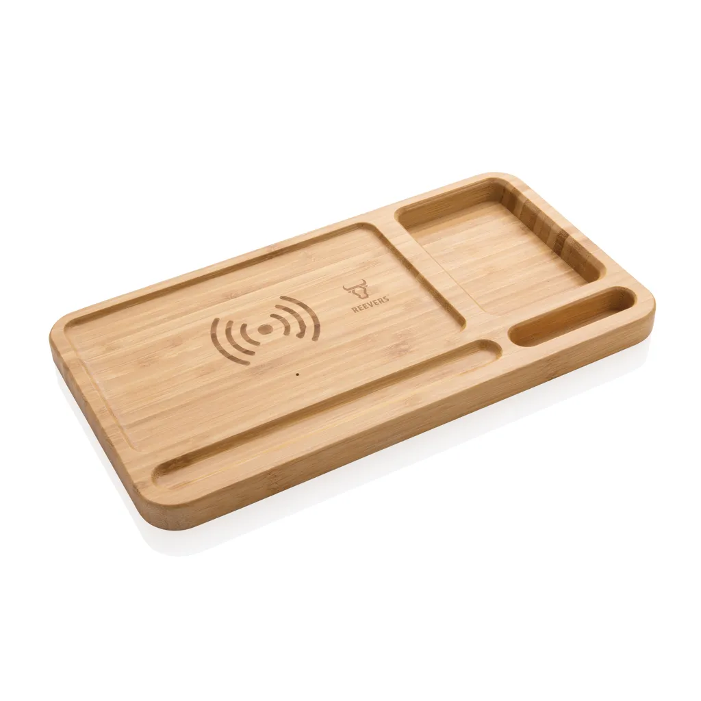 Bambus Desk Organizer mit 10W Wireless Charger, braun – Bild 4
