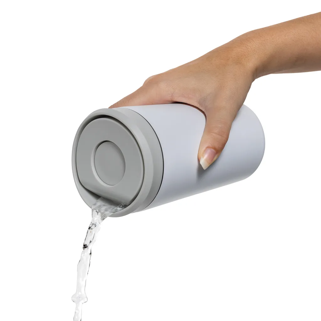 Avira Alix Klickbecher aus RCS rec. Stahl 400ml, weiß – Bild 6