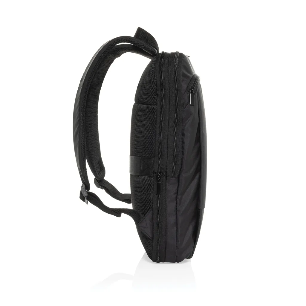 Flexpack Aware™ Expandable Slim RPET 15,6" Laptop-Rucksack, schwarz – Bild 4