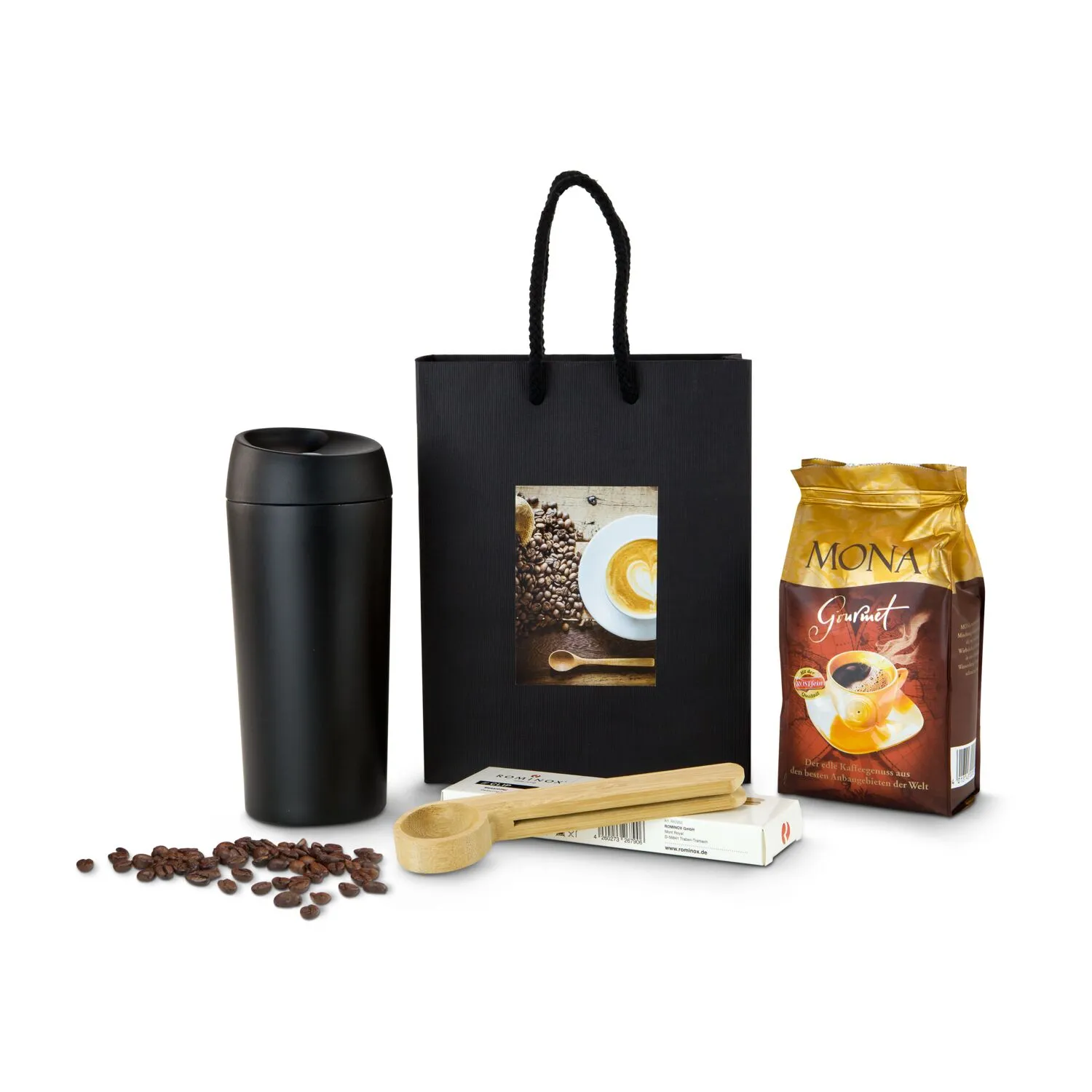 Geschenkset / Präsenteset: Kaffee Deluxe, schwarz – Bild 2