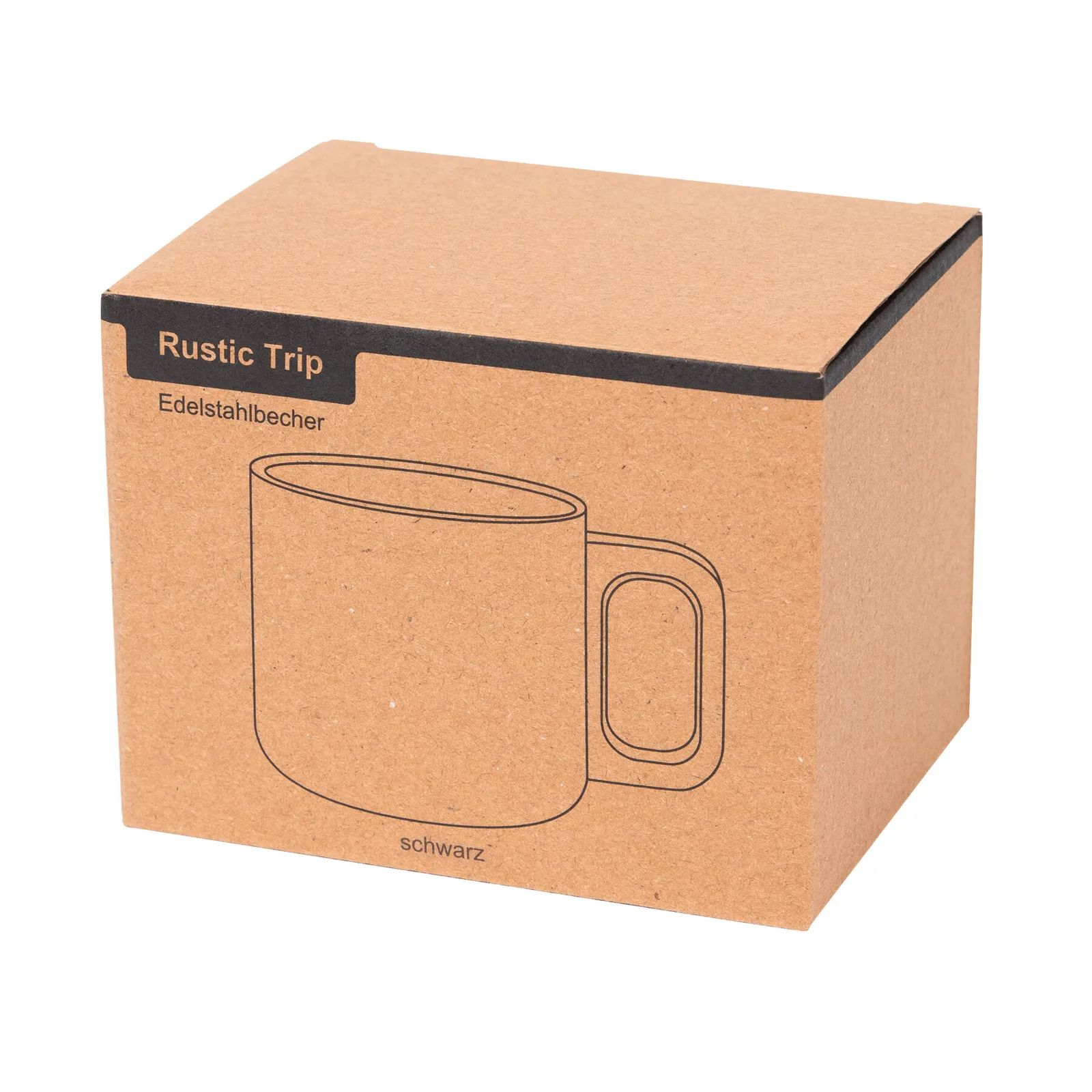RUSTIC TRIP - Edelstahl-Becher, schwarz – Bild 8