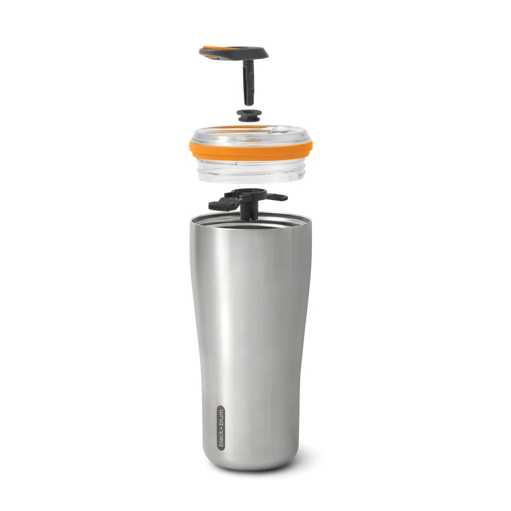 Black+Blum isolierter Reisebecher 600ml, orange – Bild 3