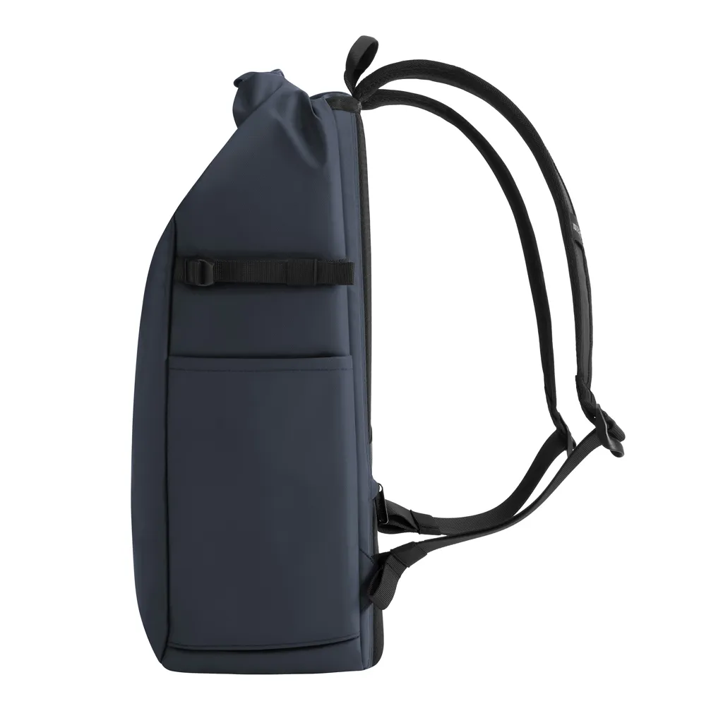 Urban wasserabweisender Anti-Diebstahl Rucksack, navy blau – Bild 3