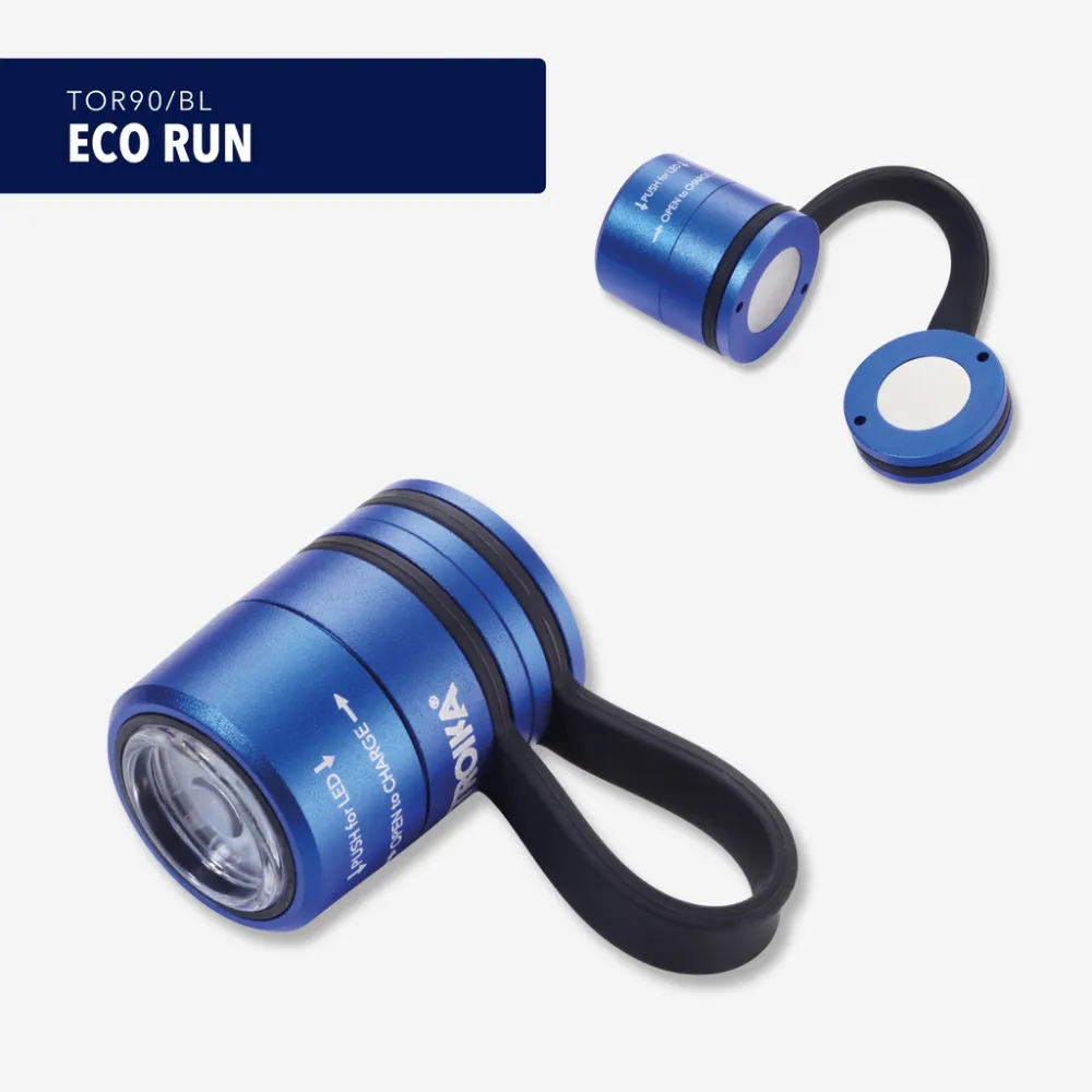 Taschenlampe ECO RUN blau/schwarz, blau/schwarz – Bild 7