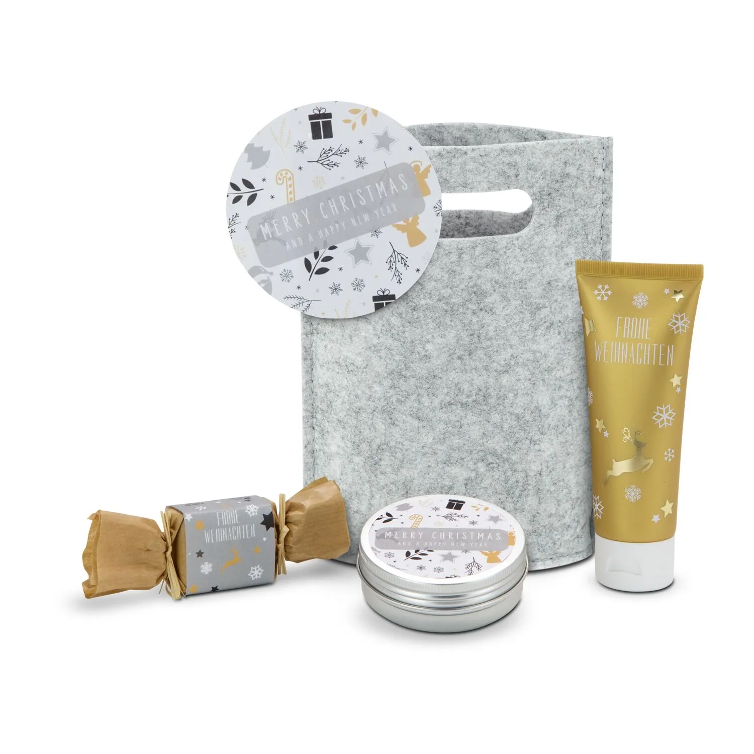 Geschenkset / Präsenteset: Weihnachts-Wellness, grau – Bild 2
