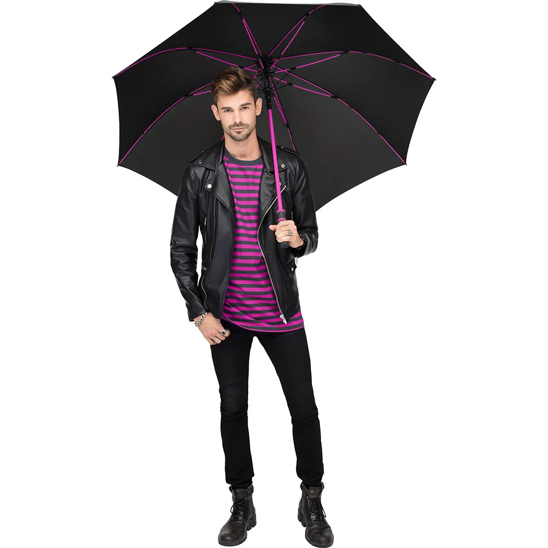 AC-Gästeschirm FARE® Style, schwarz-magenta – Bild 8