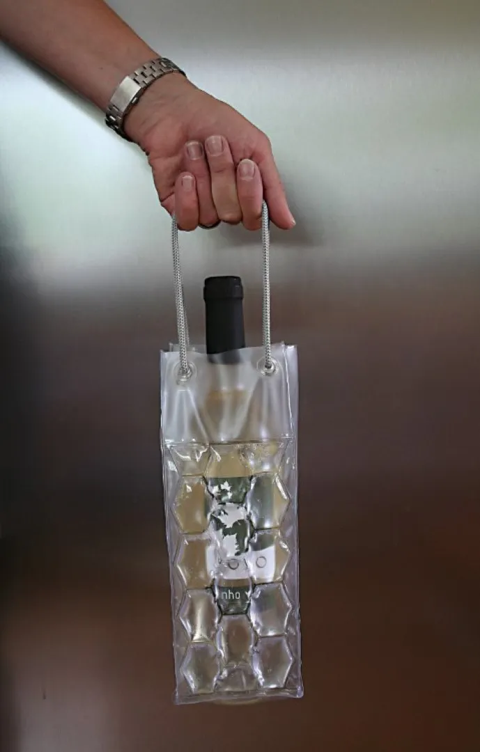 Flaschenkühler "Carry&Cool" transparent, transparent – Bild 2