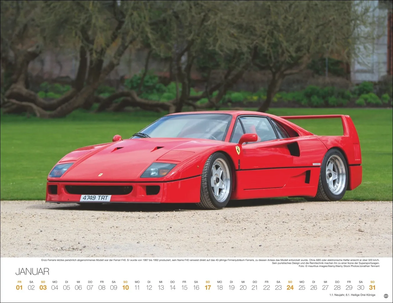 Legendäre Autos Posterkalender 2027 – Bild 2