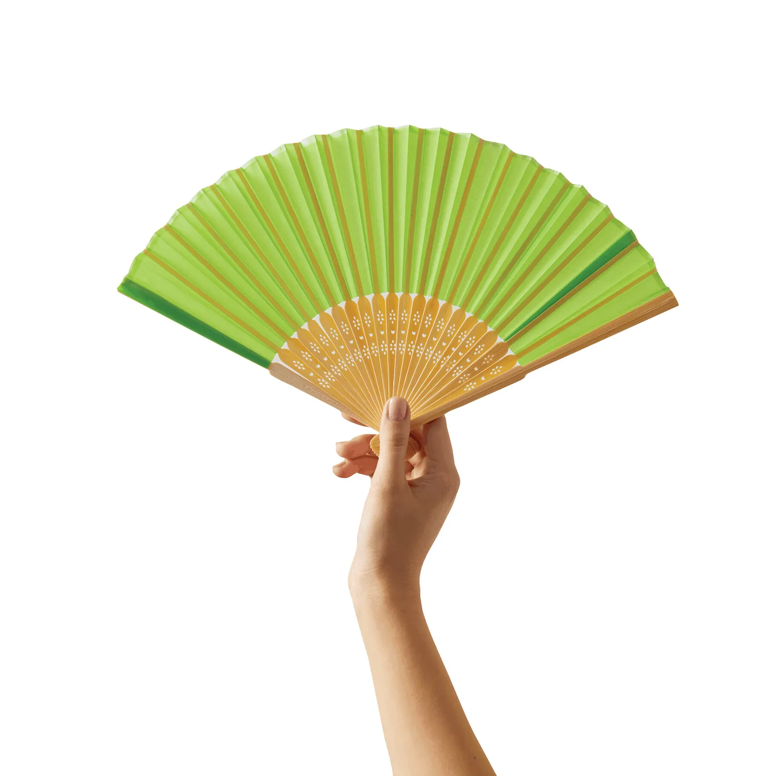 BAMBOO COOL - Faltbarer Fächer, grün – Bild 6