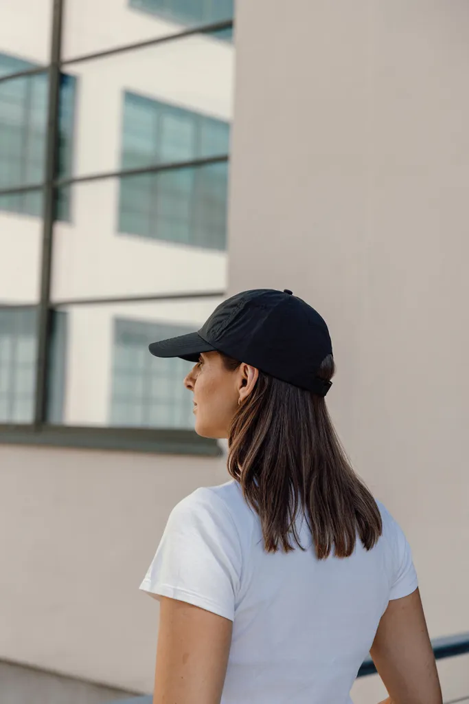 KENTO URBAN RCS 5-Panel-Cap aus RCS recyceltem Nylon, schwarz – Bild 7