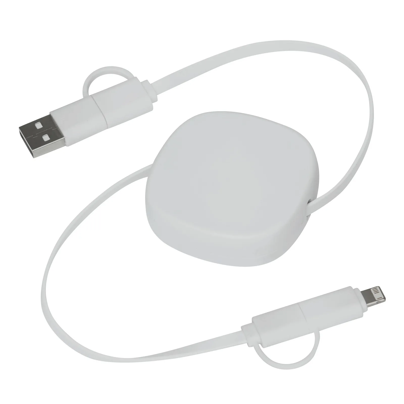 TRANSFER SQUARE - Lade- und Datenkabel, weiß – Bild 2