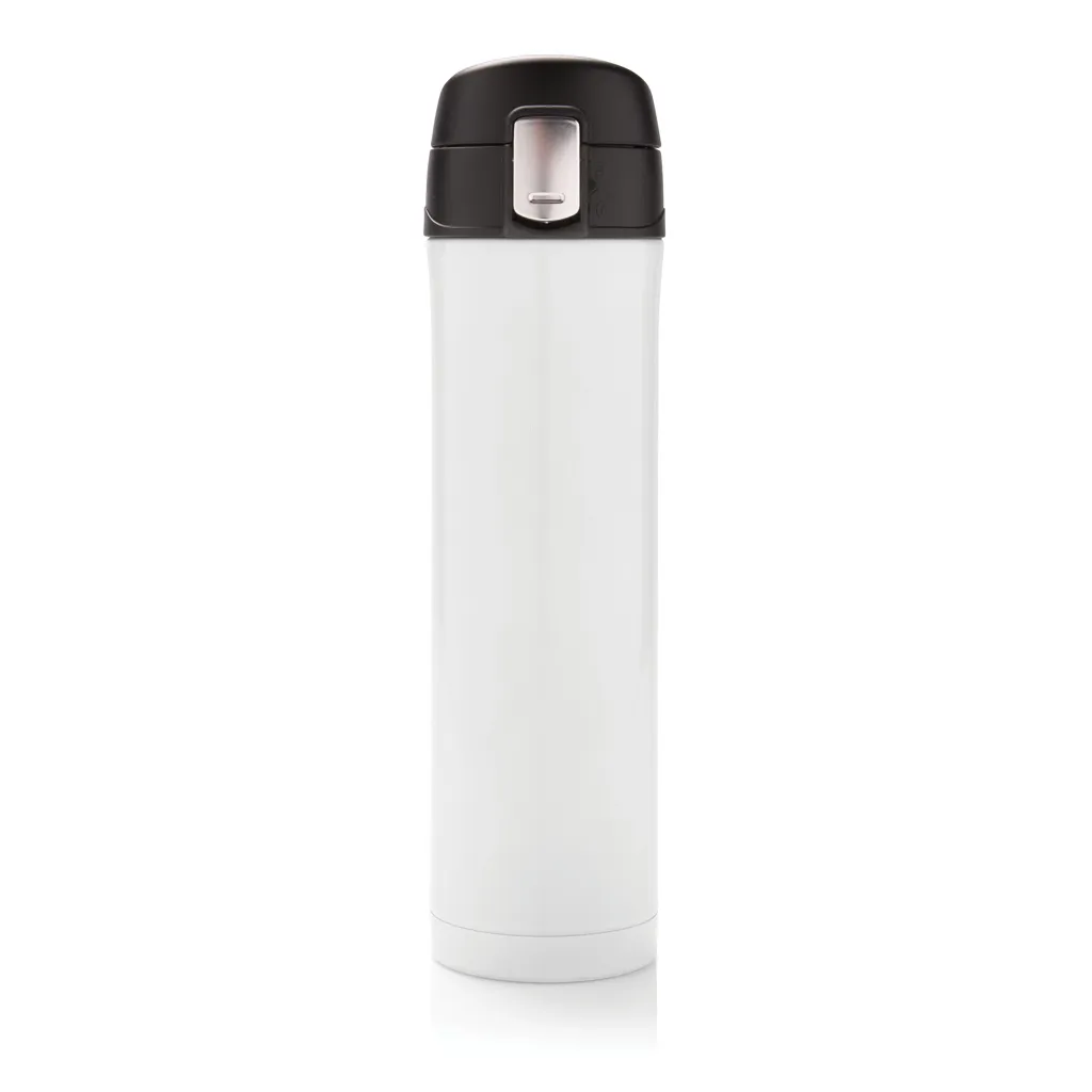 Easy Lock Vakuum-Flasche aus RCS recyceltem Stahl, weiß – Bild 2