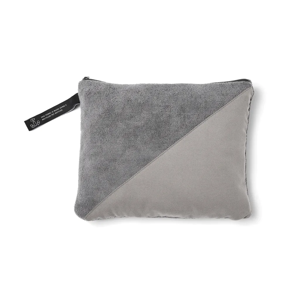 VINGA GRS rPET Active Dry Handtuch 140x70, grau – Bild 2