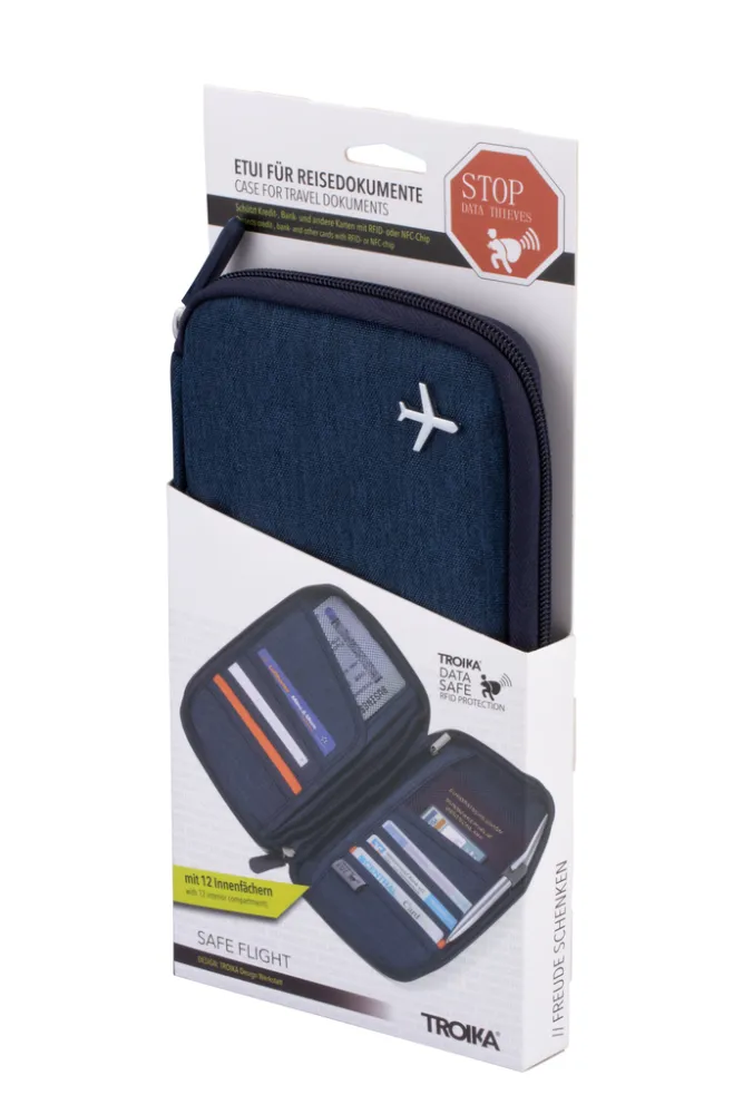 Etui SAFE FLIGHT dunkelblau/orange, dunkelblau/orange – Bild 9