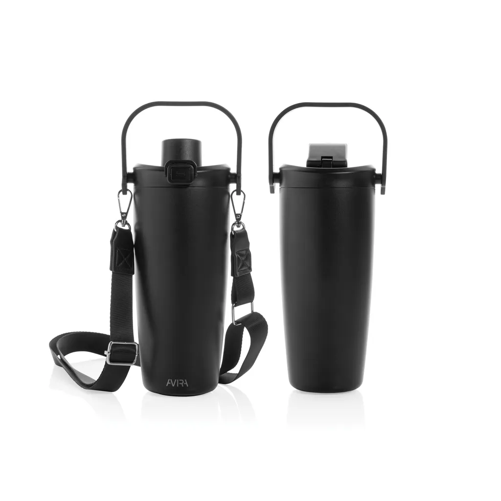 Avira Ayala Crossbody Duosip Becher aus RCS rec. Stahl, schwarz – Bild 2