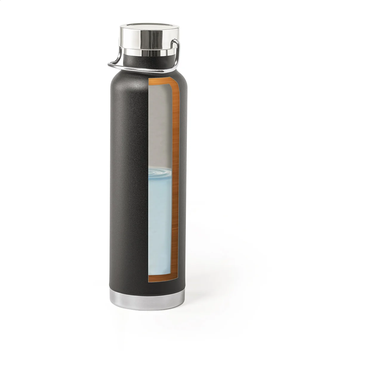 Kupferisolierte Thermoflasche Cuppar, schwarz – Bild 8