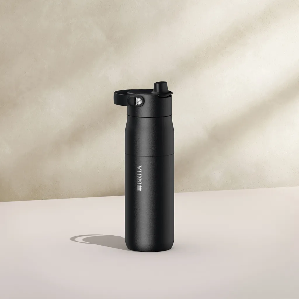 BRITA LARQ Essential Wasserflasche 680ml, schwarz – Bild 8