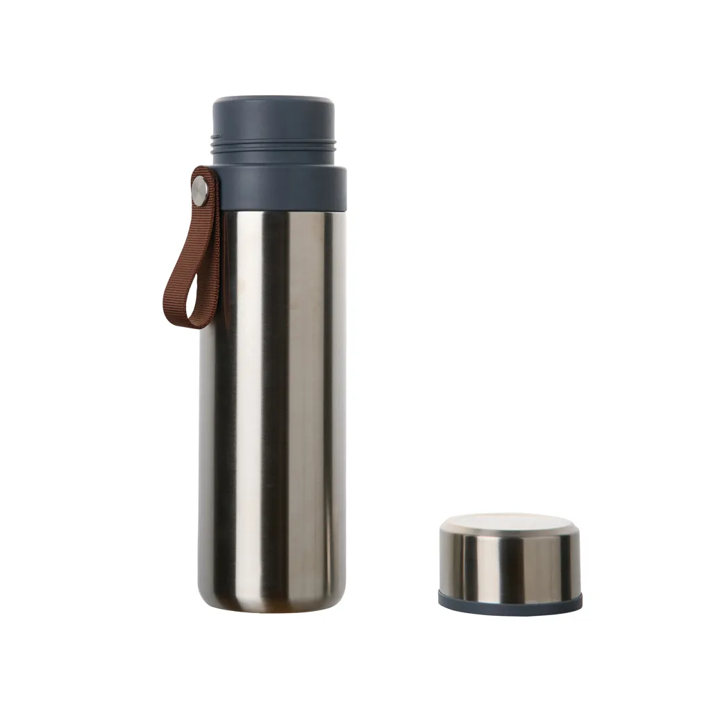 VINGA Tono RCS Thermoskanne mit zwei Bechern, 750ml, Stahl – Bild 2