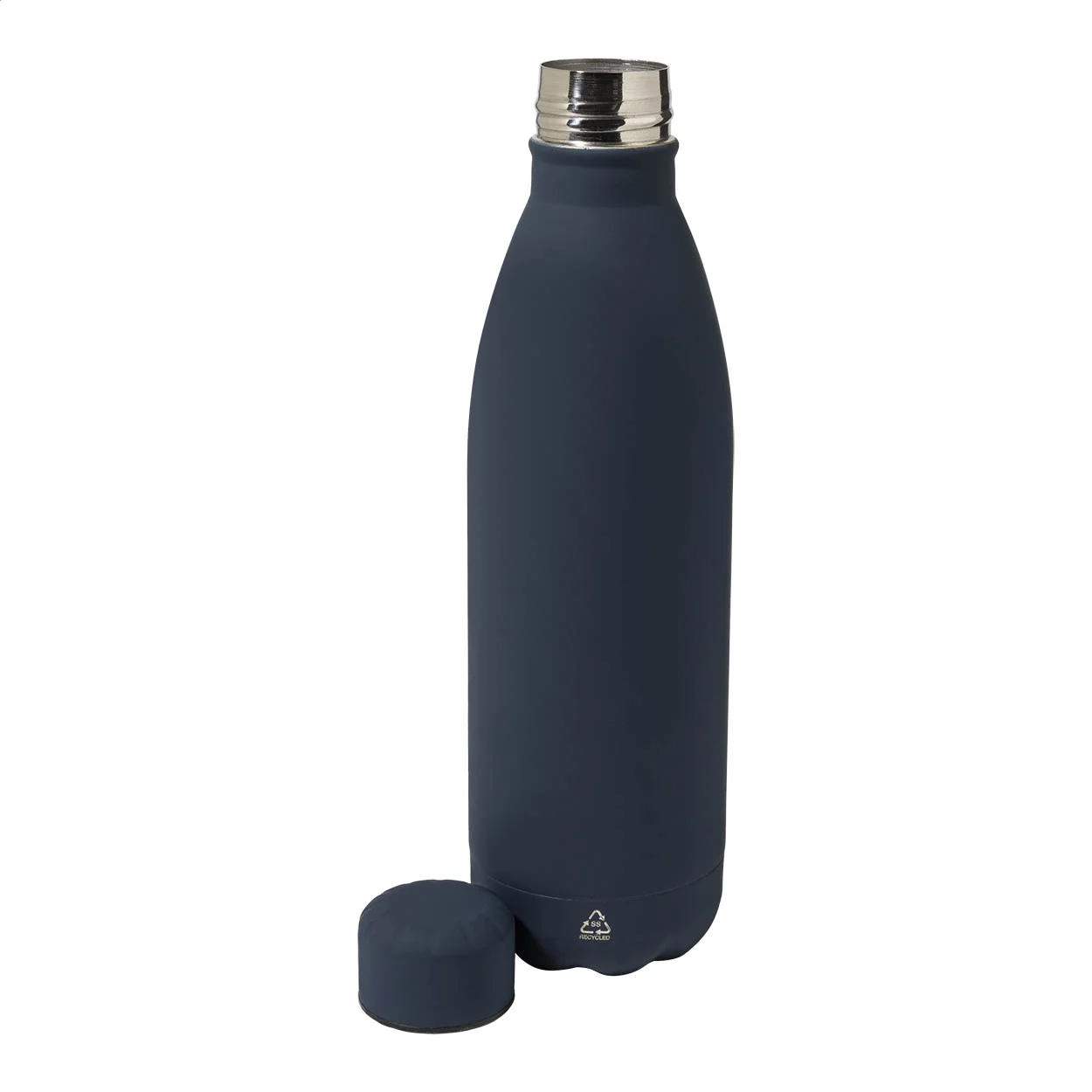 Flasche Refill Soft aus recyceltem Edelstahl, dunkelblau – Bild 2