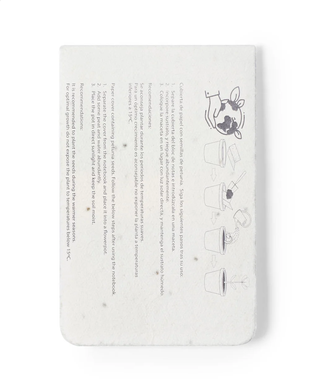Samenpapier/Haftnotizen Sementi, natur – Bild 7