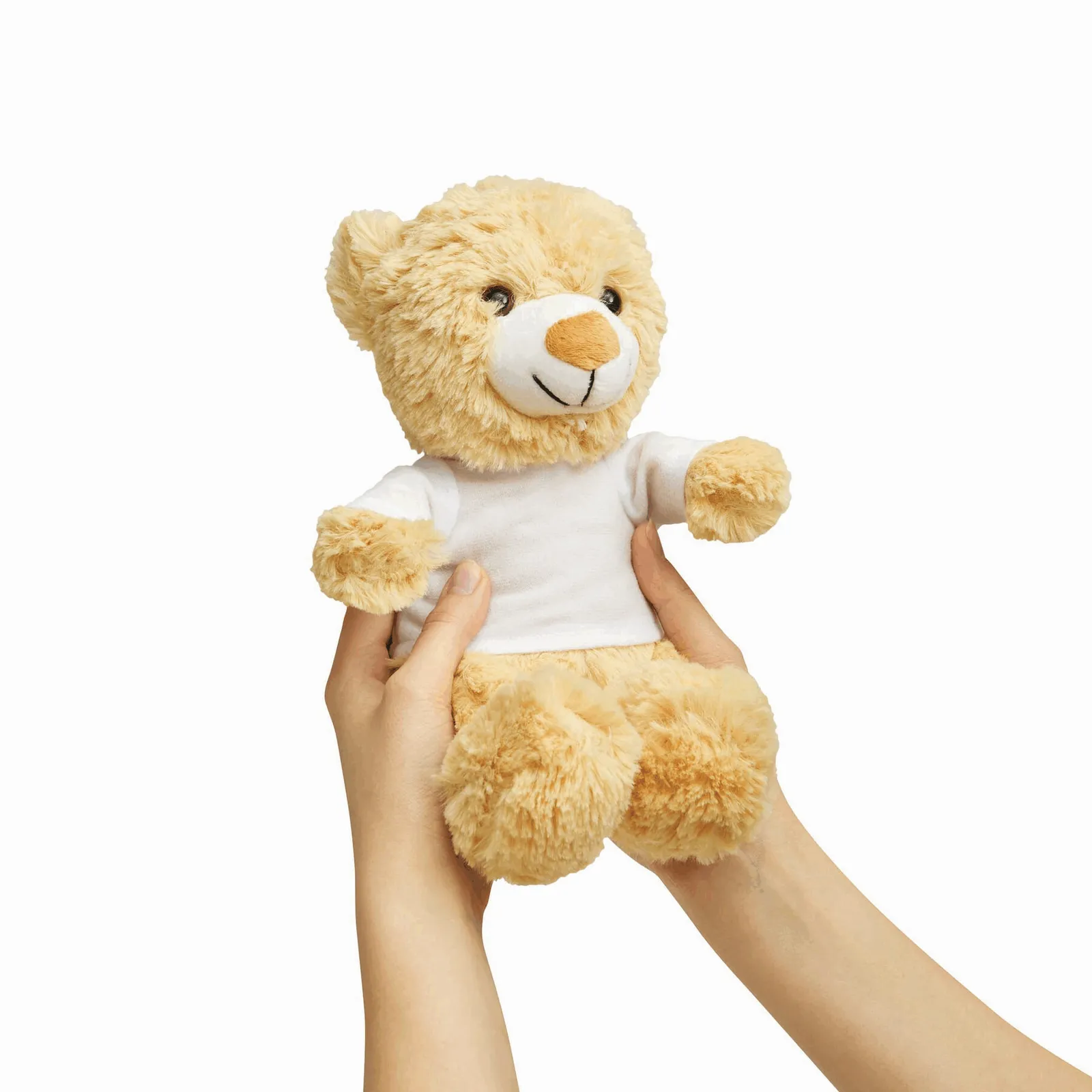 ALEXANDER - Plüsch-Bär mit weißem T-Shirt (separat gepackt) braun, weiß, braun, weiß – Bild 5