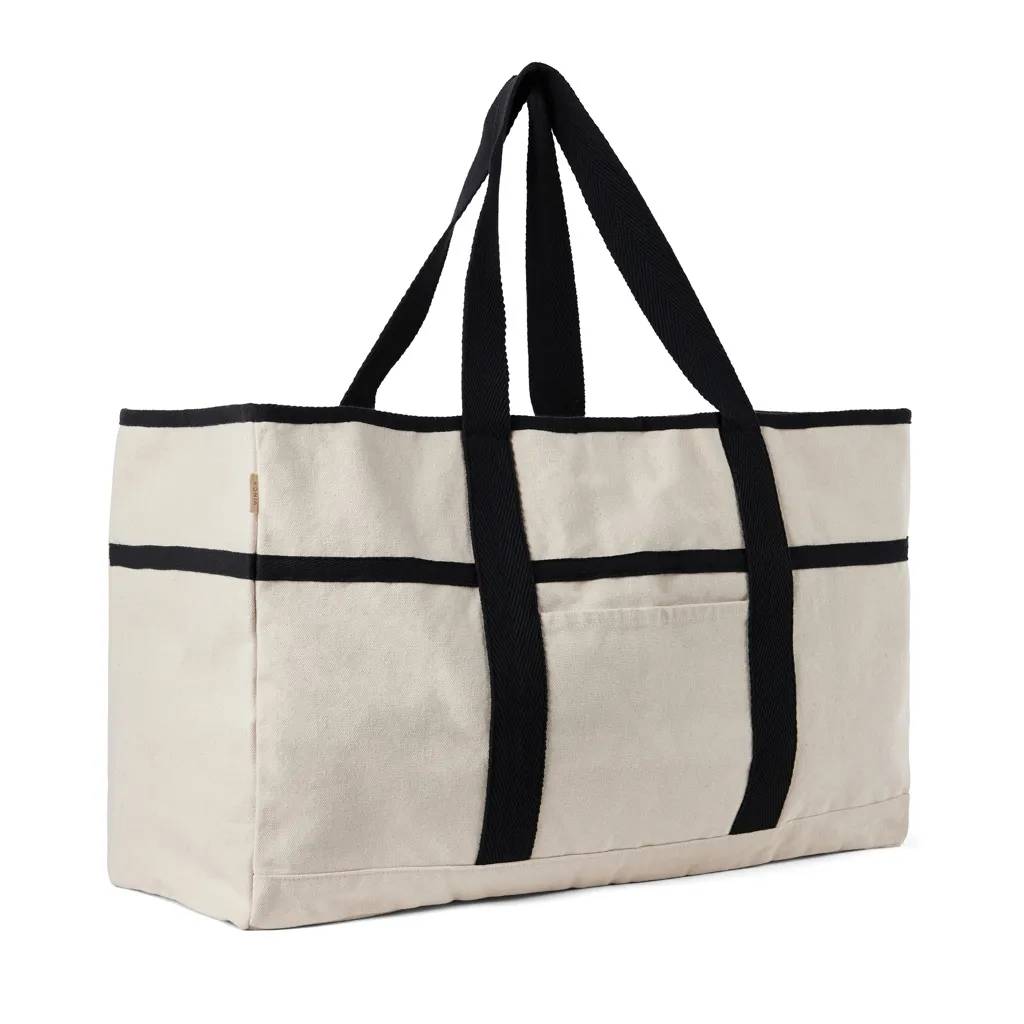 VINGA Volonne AWARE™ Strandtasche aus recyceltem Canvas, off white – Bild 3