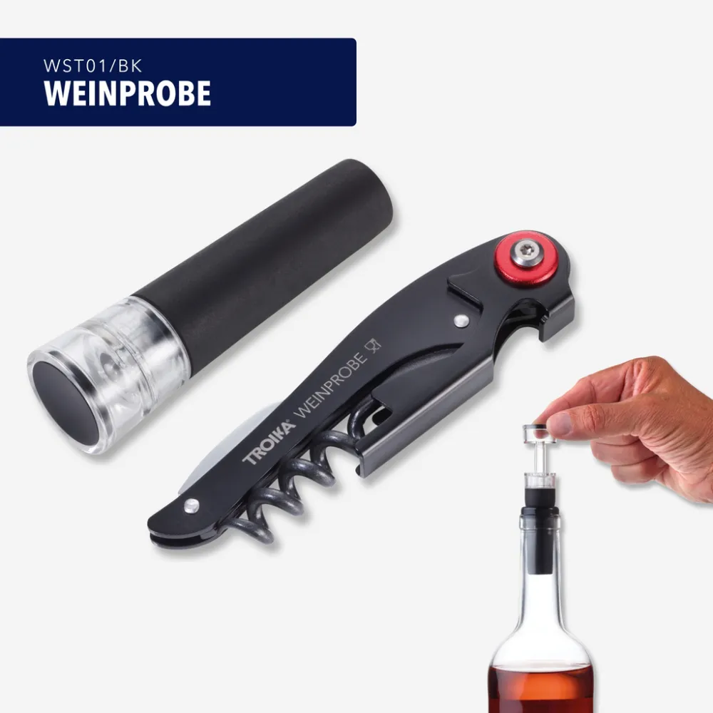 Wein-Set WEINPROBE, rot/schwarz – Bild 9