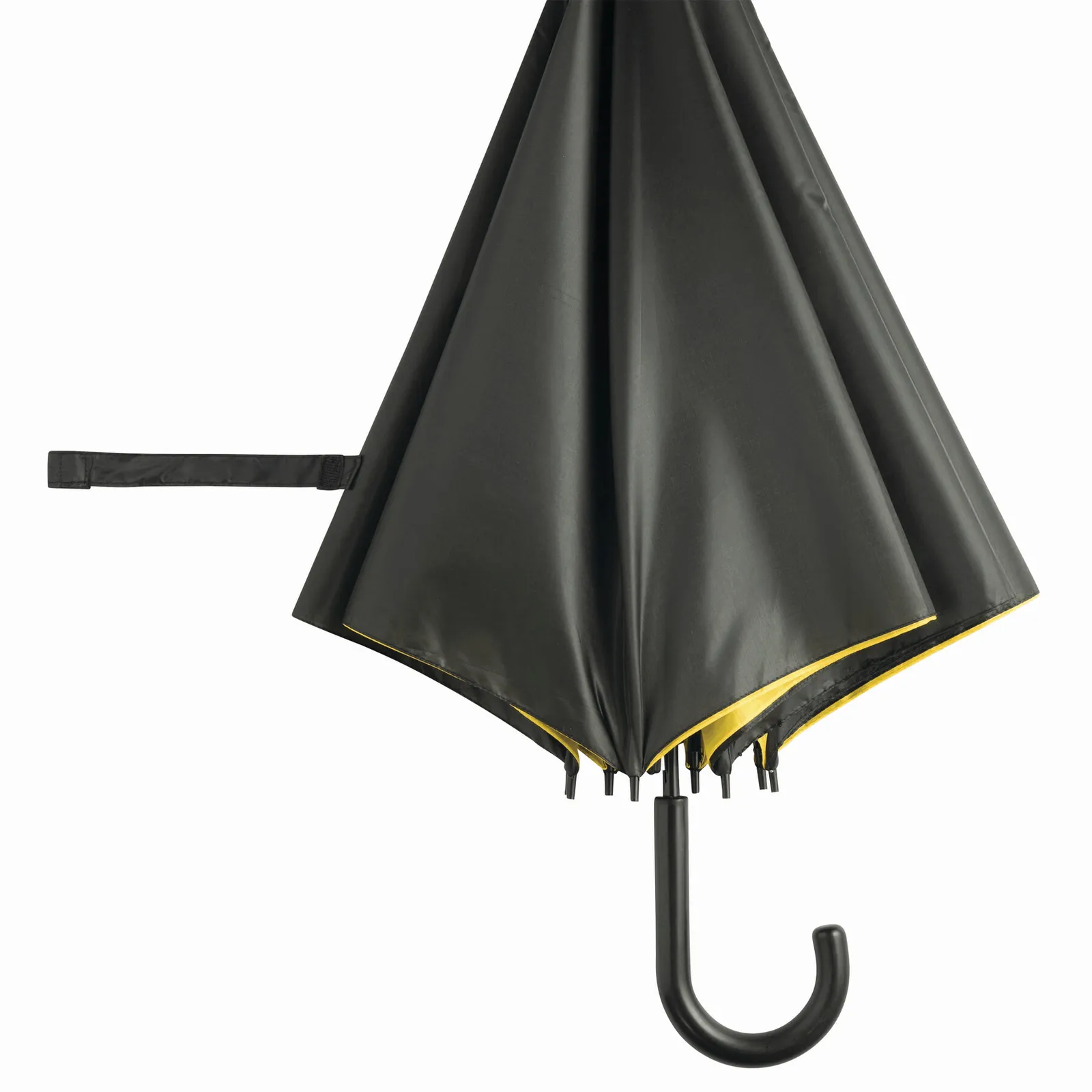 DOUBLY Umbrella, Automatik-Stockschirm, gelb, schwarz – Bild 4