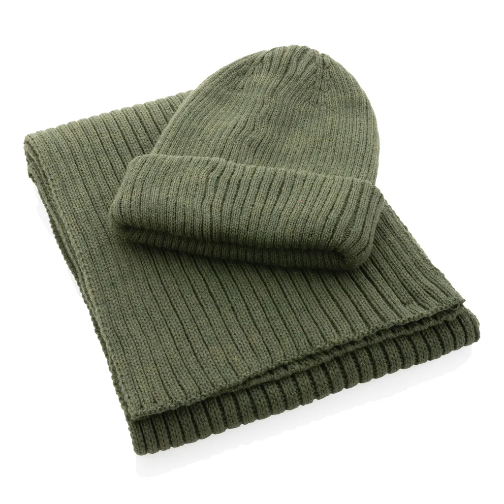 Impact AWARE™ Polylana® doppelt gestrickte Mütze, grün – Bild 4
