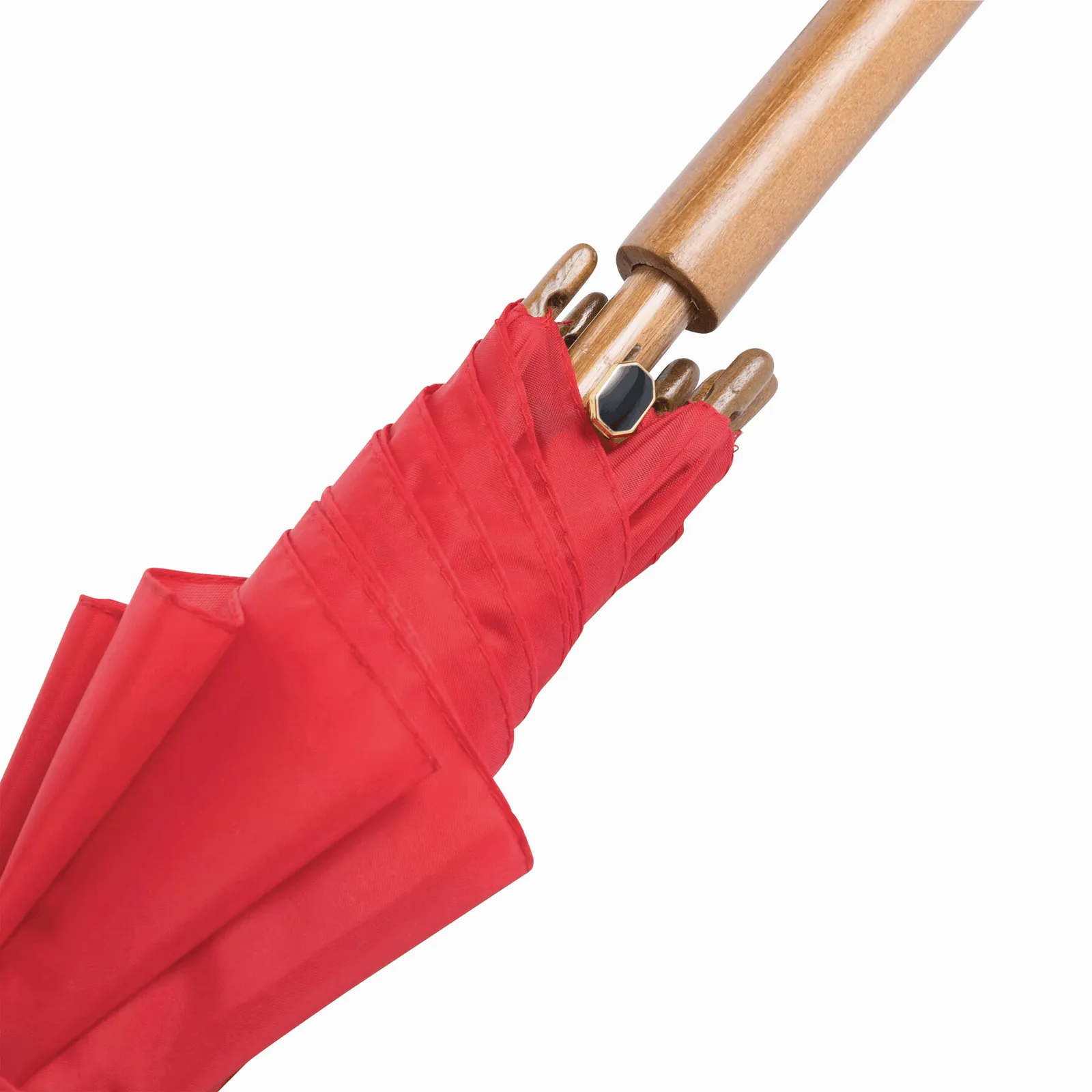 BOOGIE Umbrella, Automatik-Holzstockschirm, rot – Bild 7