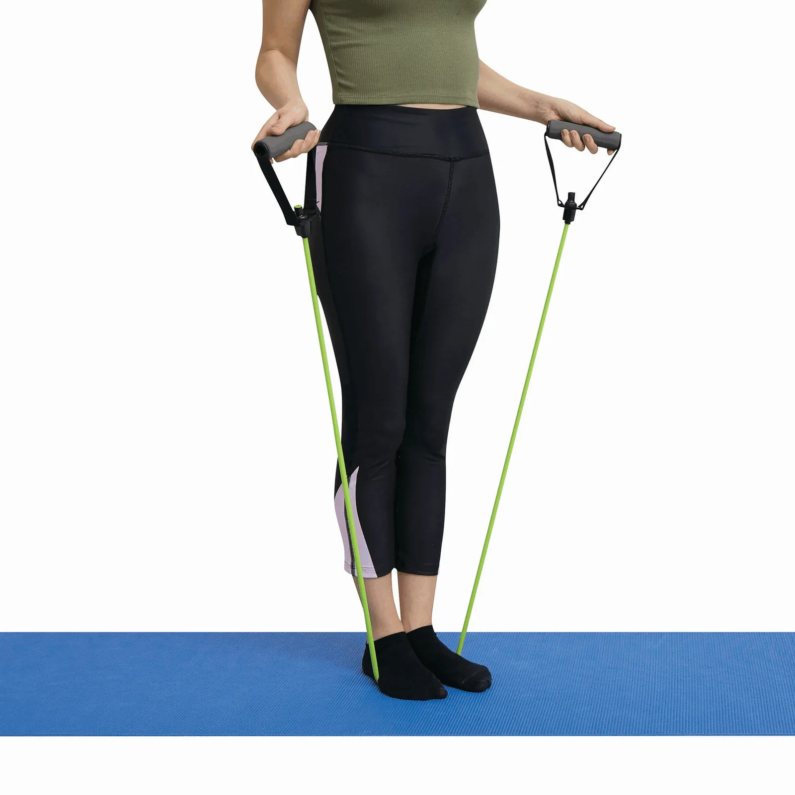SPORTS SPIRITS - Fitnessbänder-Set grün, schwarz, grün, schwarz – Bild 4