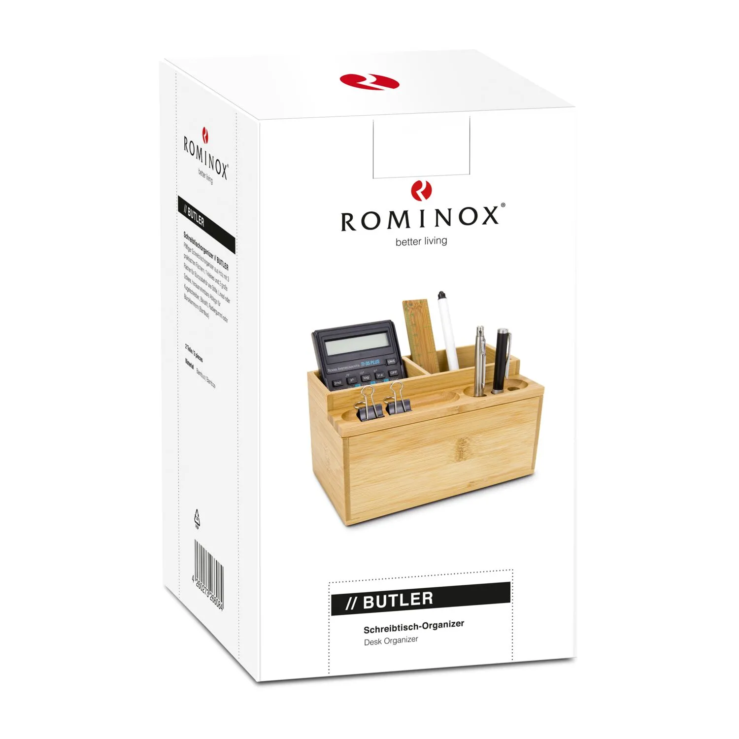 ROMINOX® Schreibtisch-Organizer // Butler, braun – Bild 3
