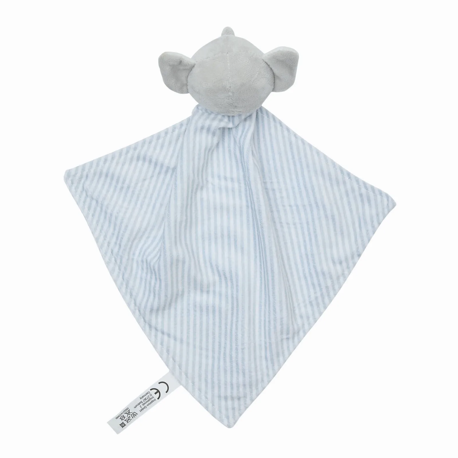 DOMI - Schnuffel-Elefant grau, weiß, grau, weiß – Bild 3