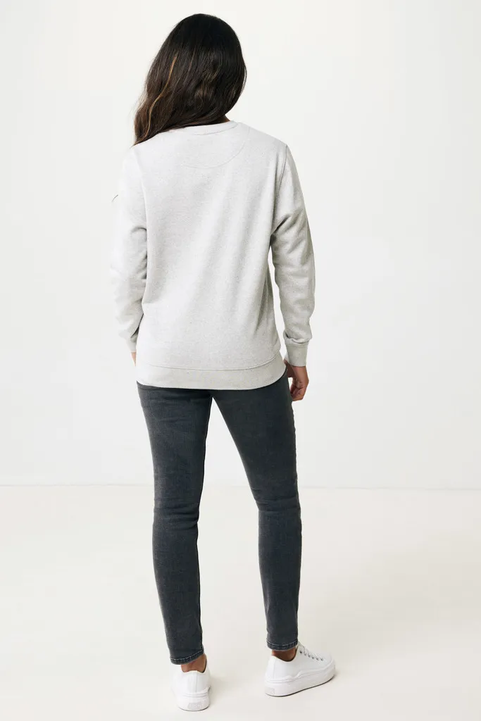 IQONIQ Etosha Lightweight Sweater aus recycelter Baumwolle, light heather grey – Bild 8