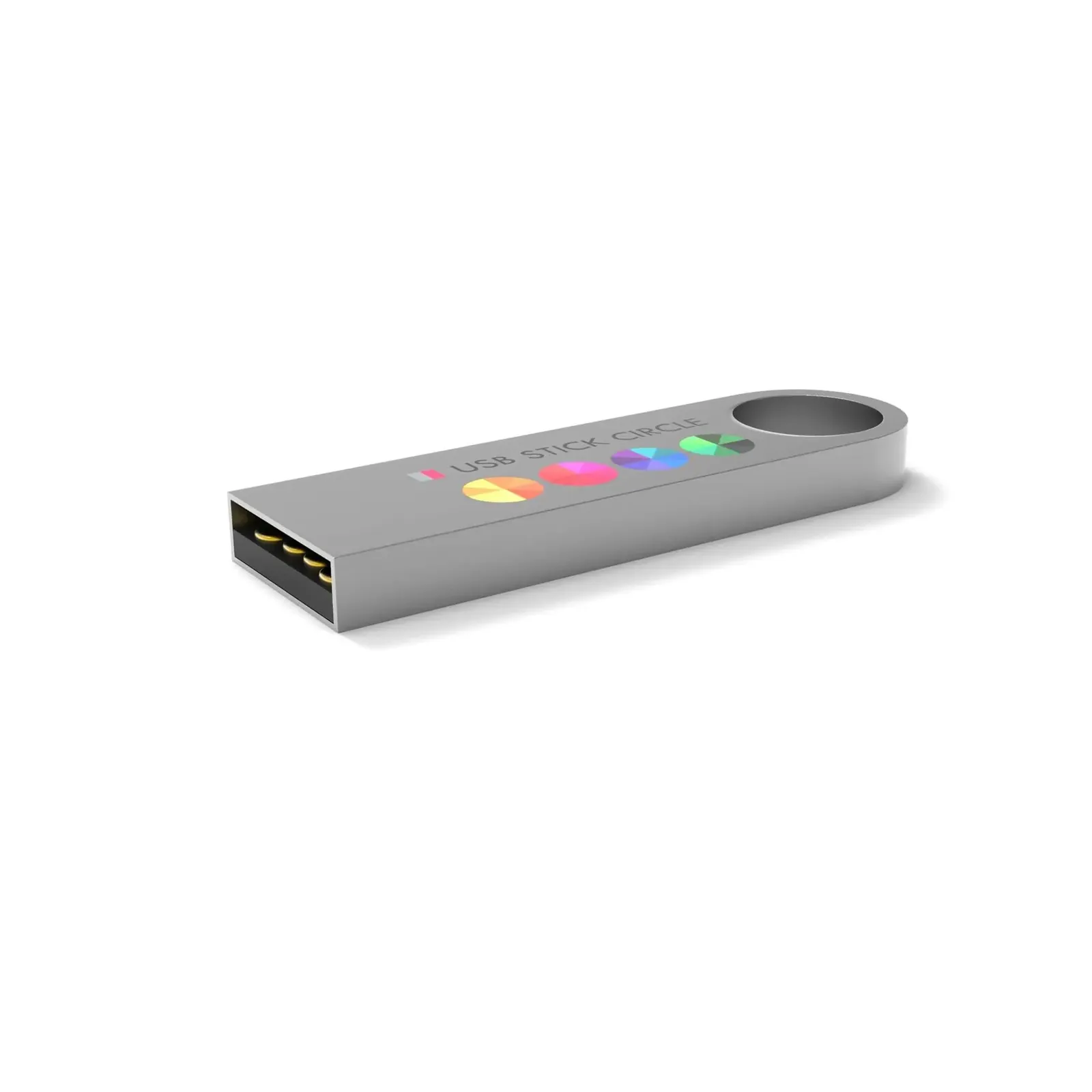 USB-Stick E-Circle, Silber – Bild 4