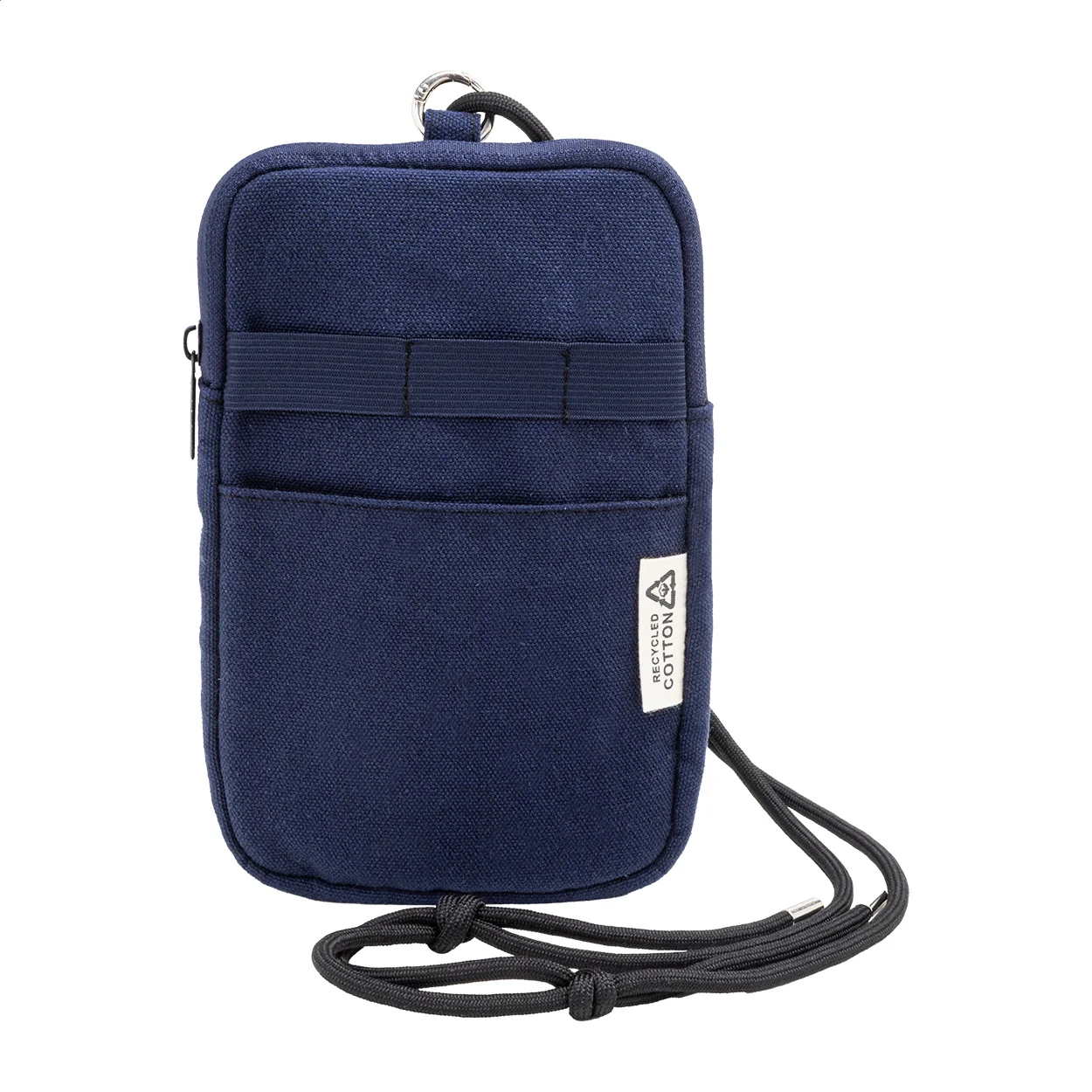 Umhängetasche CanvaFon für Handys aus recyceltem Canvas, blau – Bild 2