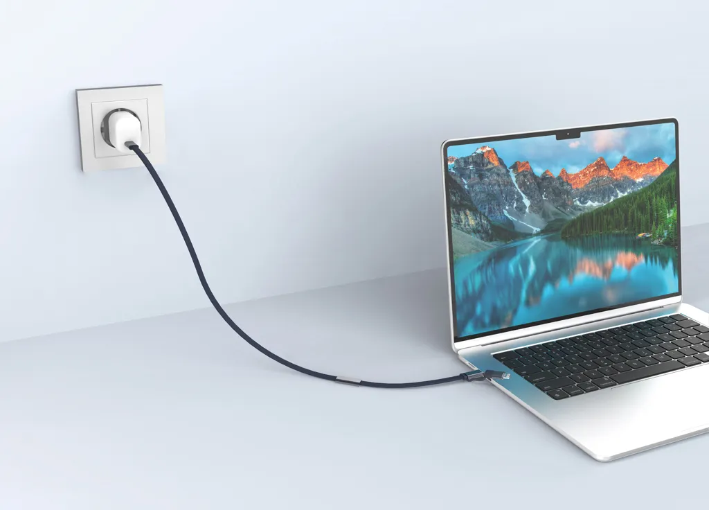 Arc RCS 60W 120cm 2-in-1 Schnellladekabel, blau – Bild 5