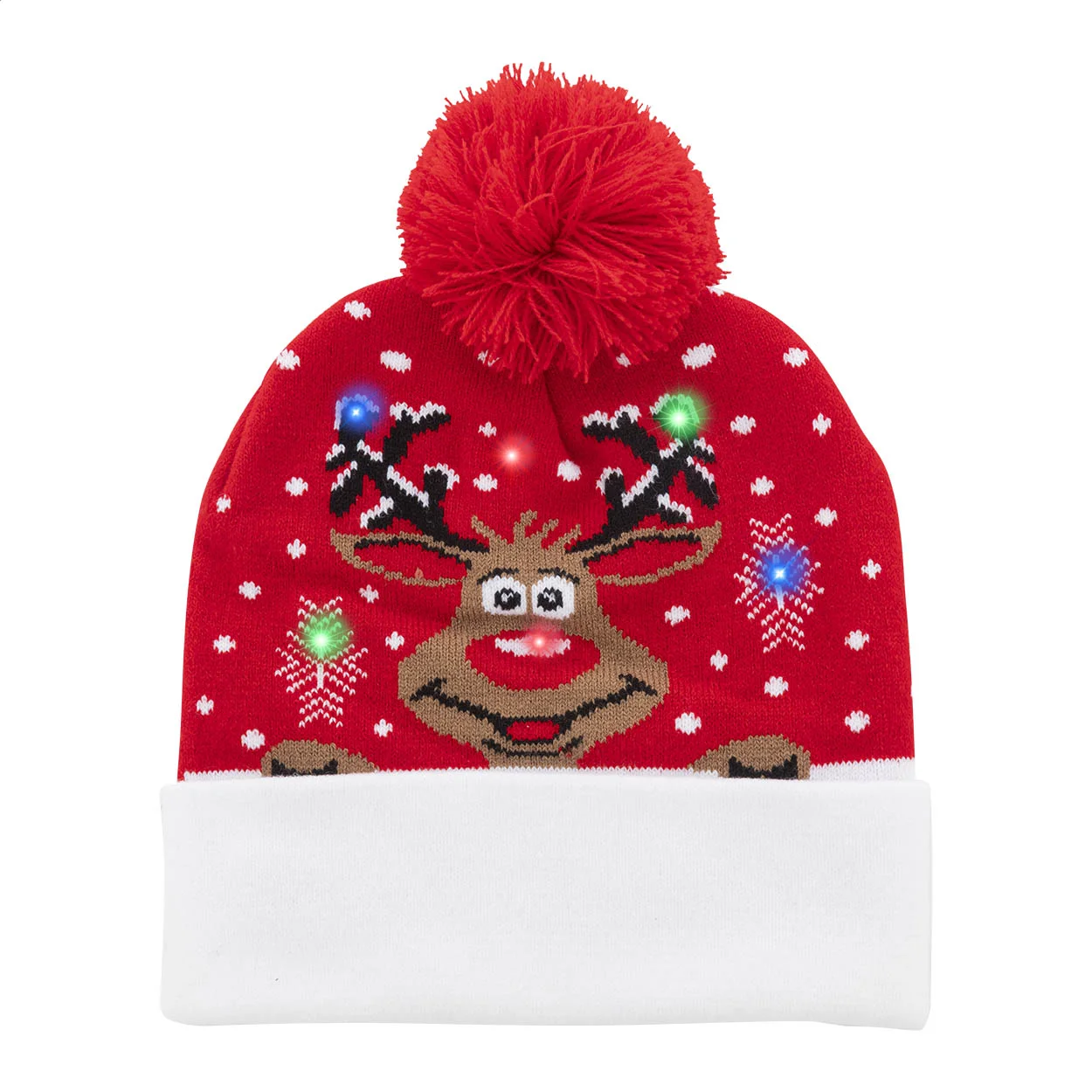 Weihnachts-LED-Wintermütze Norrsken, Rentier