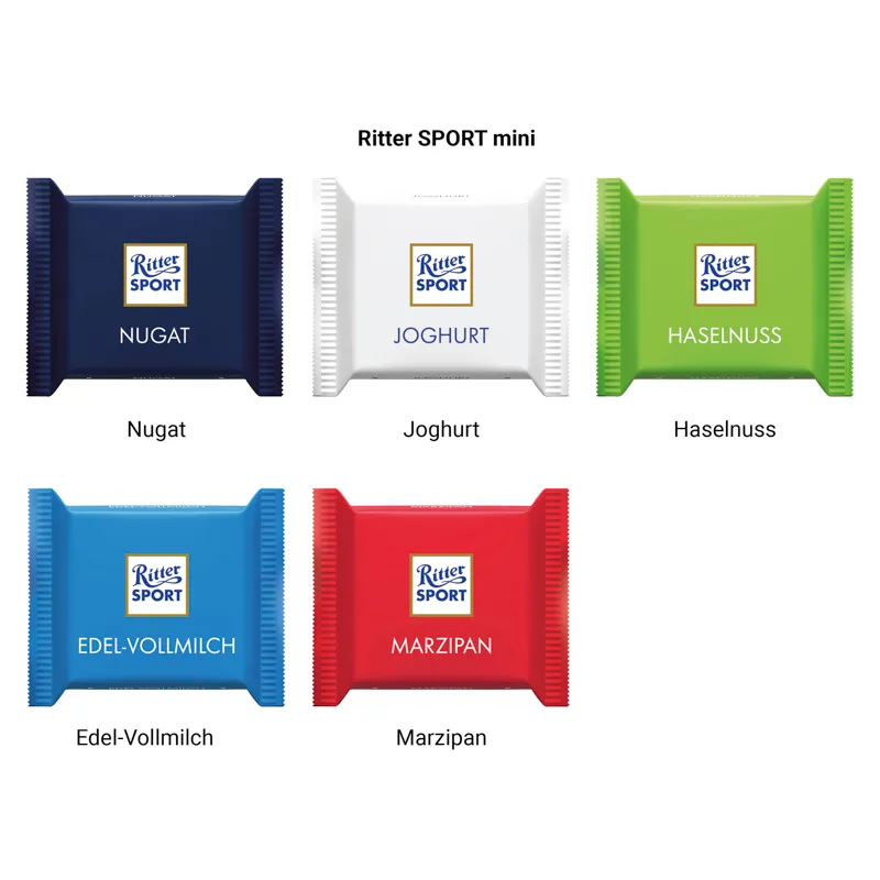 Werbekarte Midi, Ritter SPORT mini Haselnuss – Bild 2