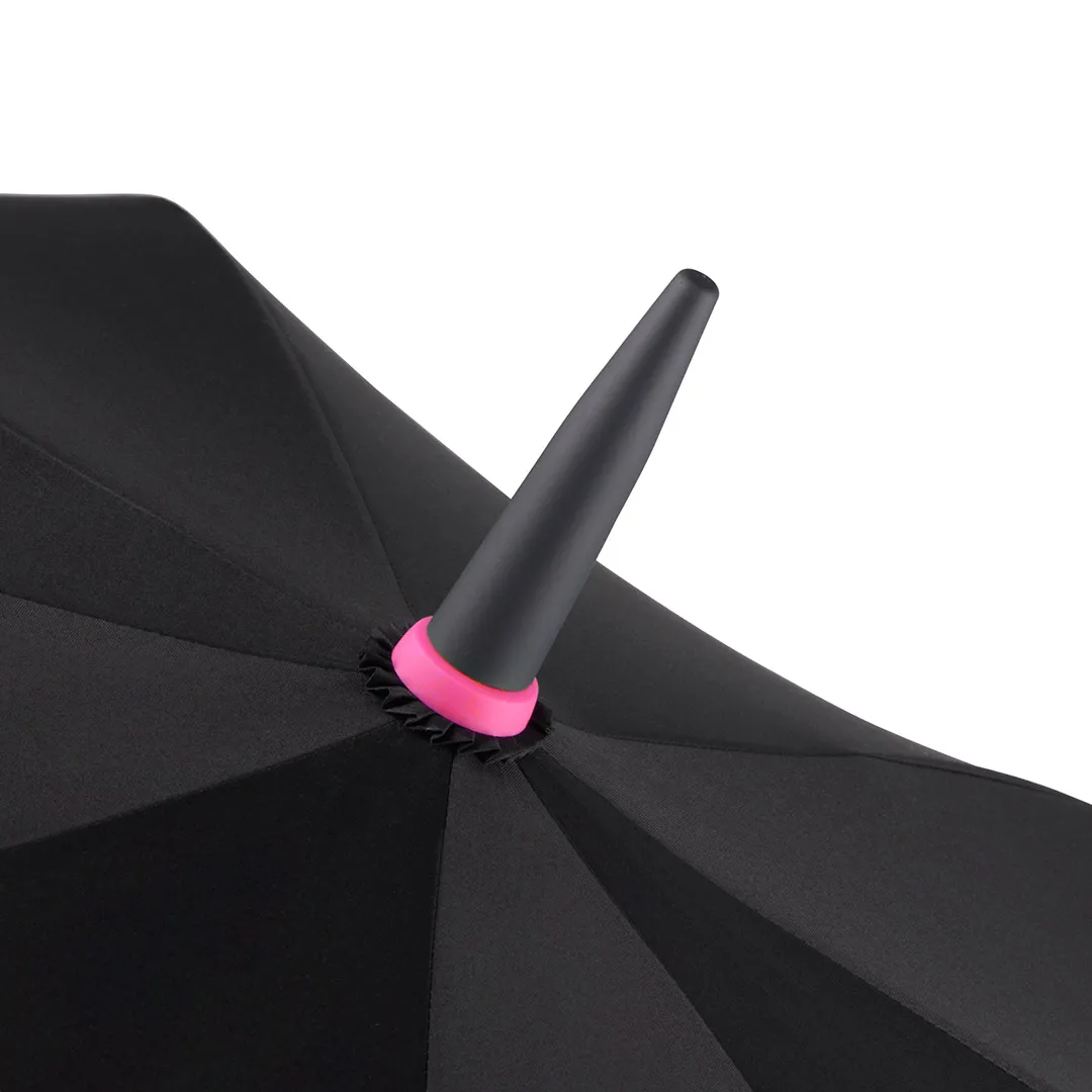 AC-Gästeschirm FARE® Style, schwarz-magenta – Bild 3