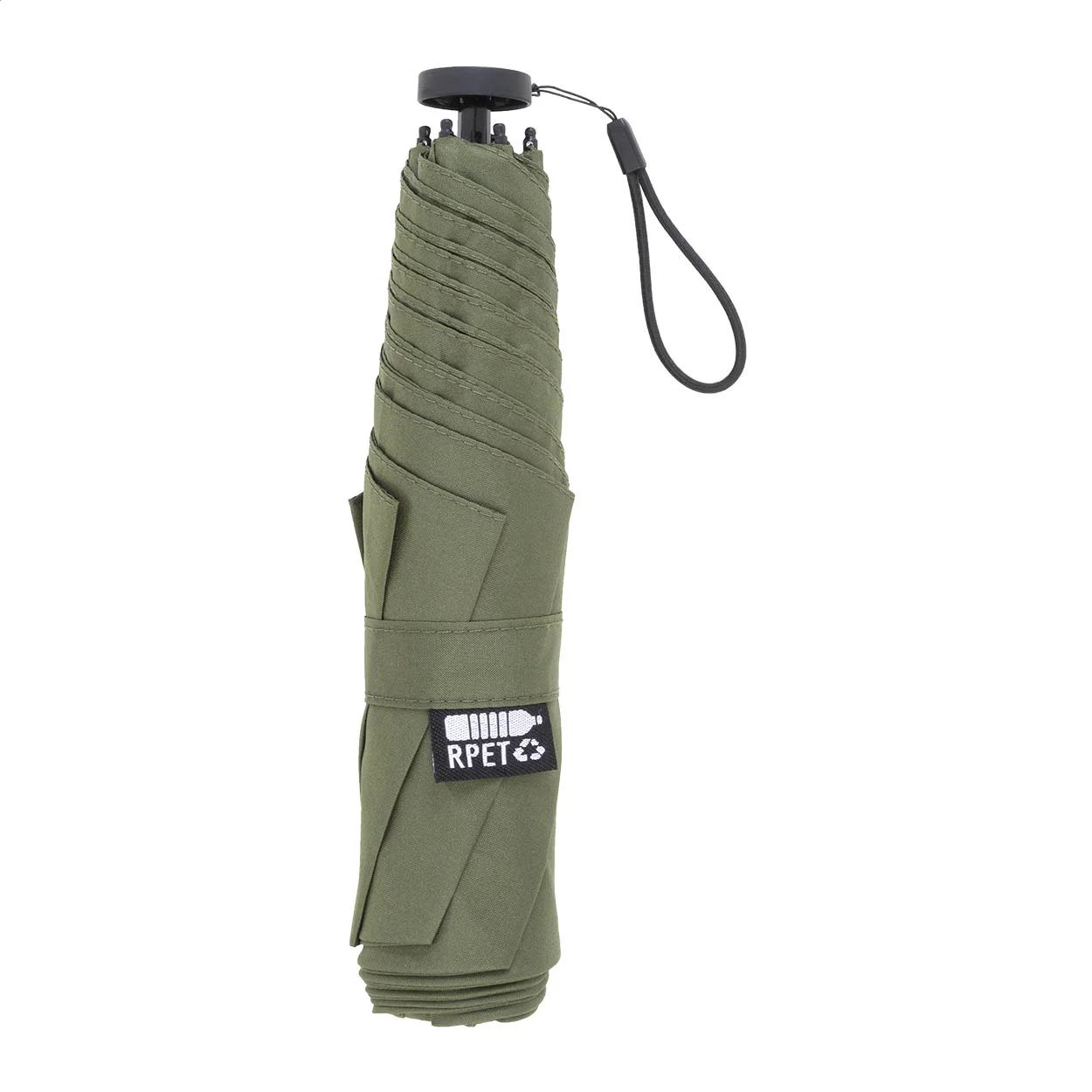 Ultraleichter RPET Taschenschirm Follight, grün – Bild 4