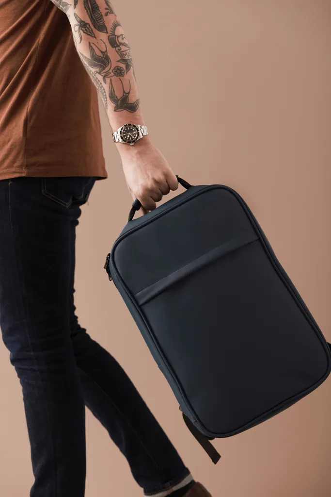 VINGA Baltimore TCS Travel Rucksack, navy blau – Bild 9